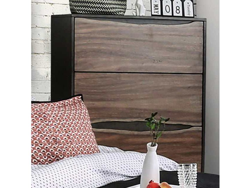 Fulton Dark Oak/Dark Walnut Chest - Ornate Home