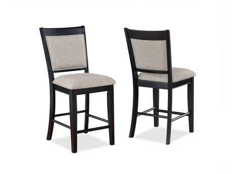 Fulton Light Gray Counter Height Chair (Set of 2) - Ornate Home