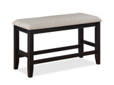Fulton Light Gray Counter Height Dining Bench - Ornate Home