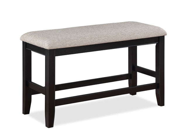 Fulton Light Gray Counter Height Dining Bench - Ornate Home