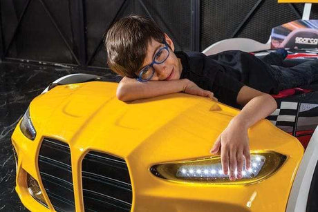 GTX Carbed Yellow Kid Bed / Mattress Included - Ornate Home