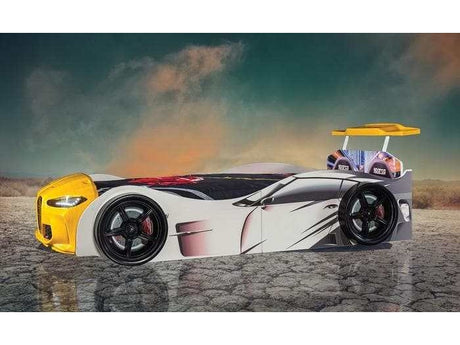 GTX Carbed Yellow Kid Bed / Mattress Included - Ornate Home