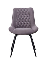 Gabri Grey & Gunmetal Swivel Side Chairs (Set of 2) - Ornate Home