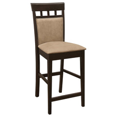 Gabriel Beige / Cappuccino 7 Pc Counter Height Dining Set - Ornate Home