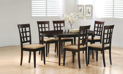 Gabriel Cappuccino Oval Dining Table - Ornate Home