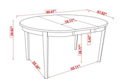 Gabriel Cappuccino Oval Dining Table - Ornate Home