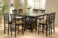 Gabriel Cappuccino & Tan Counter Height Stools (Set of 2) - Ornate Home