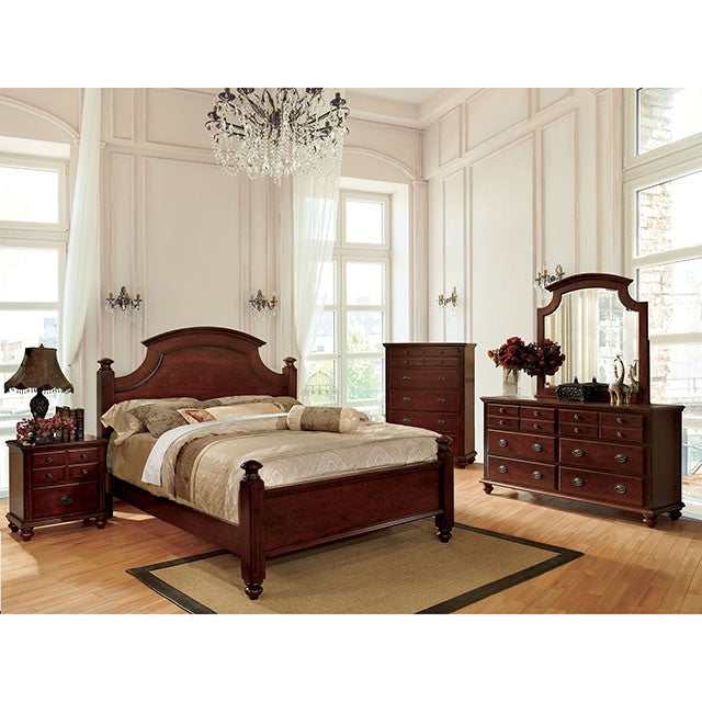 Gabrielle Cherry Eastern King Bed - Ornate Home