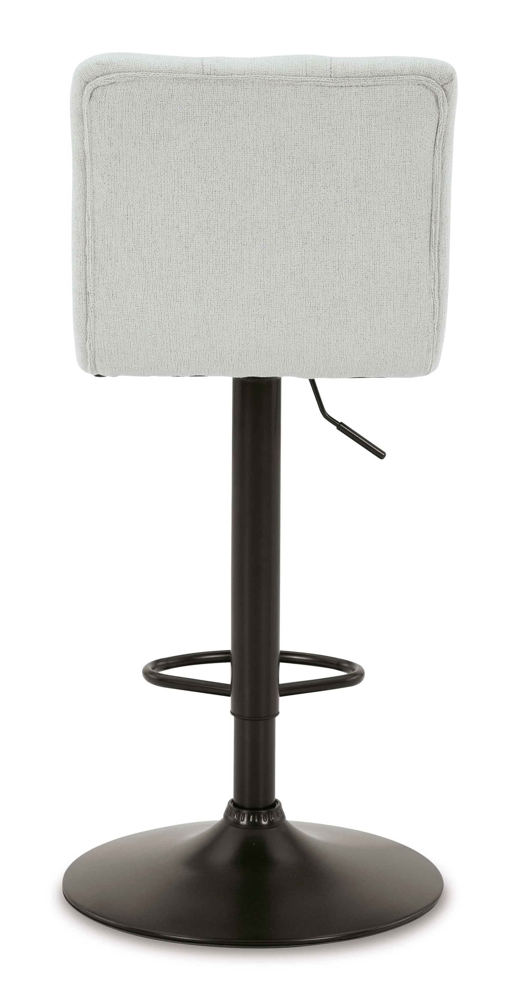 Gaddison Light Beige & Black Bar Height Bar Stool (Set of 2) - Ornate Home