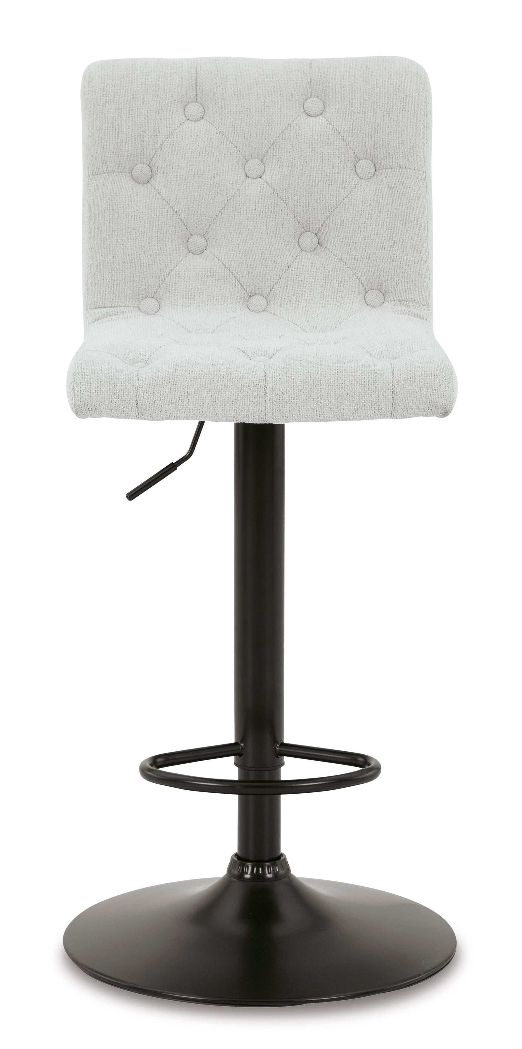 Gaddison Light Beige & Black Bar Height Bar Stool (Set of 2) - Ornate Home