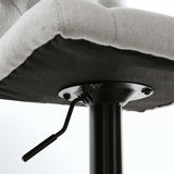 Gaddison Light Beige & Black Bar Height Bar Stool (Set of 2) - Ornate Home