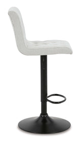 Gaddison Light Beige & Black Bar Height Bar Stool (Set of 2) - Ornate Home