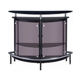Gaia Black & Chrome Bar Unit - Ornate Home