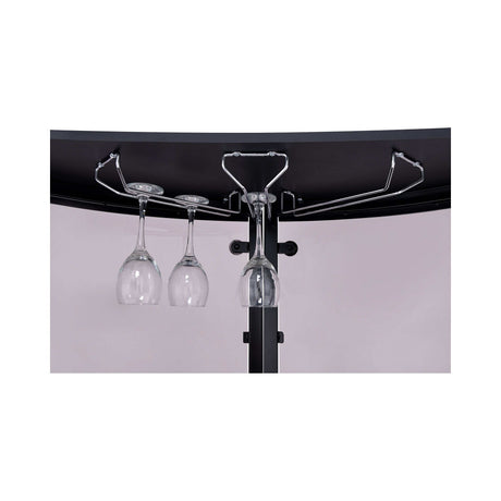 Gaia Black & Chrome Bar Unit - Ornate Home