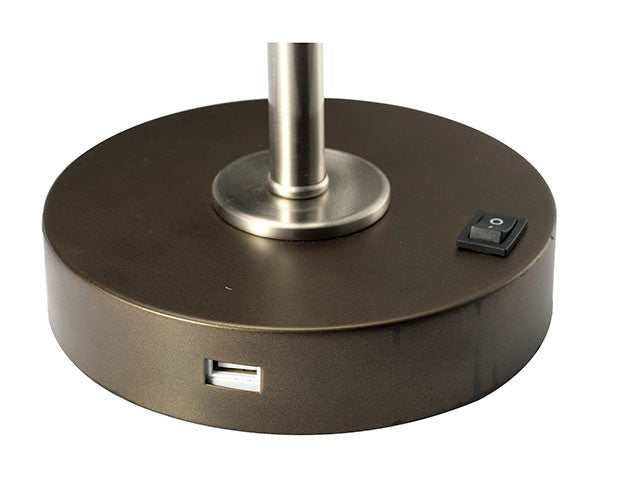 Gail Stain Nickel Table Lamp - Ornate Home