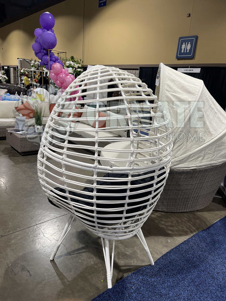 Galzed Black & White Patio Lounge Chair - Ornate Home