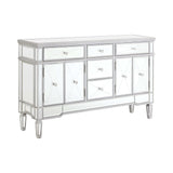 Garbo Silver Accent Cabinet - Ornate Home