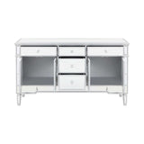 Garbo Silver Accent Cabinet - Ornate Home