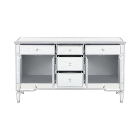 Garbo Silver Accent Cabinet - Ornate Home