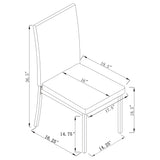 Garza Grey / Black Dining Room Set / 5pc - Ornate Home