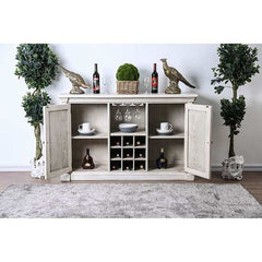 Georgia Antique White Server - Ornate Home