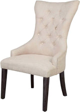 Gerardo Beige & Espresso Dining Chair (Set of 2) - Ornate Home