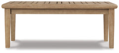 Gerianne Grayish Brown Outdoor Coffee Table - Ornate Home