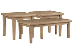 Gerianne Outdoor Occasional Table Set / 3pc - Ornate Home