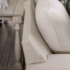 Germaine Ivory Stationary Sofa & Loveseat 2pc - Ornate Home