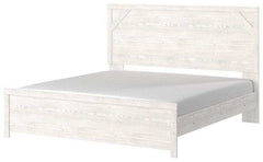 Gerridan White & Gray King Panel Bed - Ornate Home