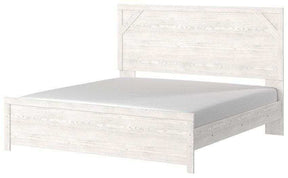 Gerridan White & Gray King Panel Bed - Ornate Home