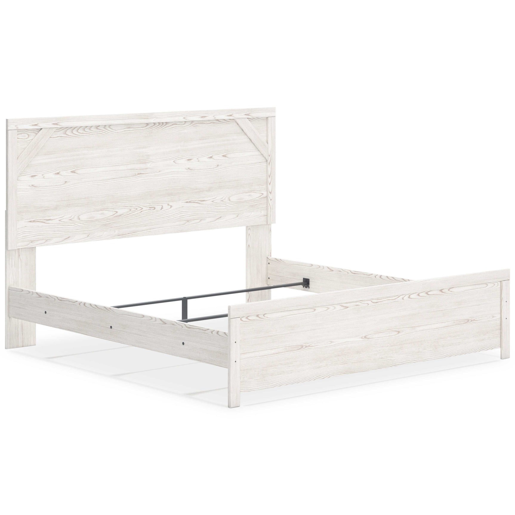 Gerridan White & Gray King Panel Bed - Ornate Home