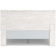 Gerridan White & Gray King Panel Bed - Ornate Home