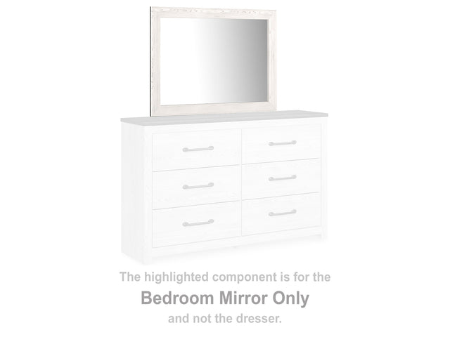Gerridan White & Gray Mirror - Ornate Home