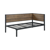 Getler Weathered Chestnut & Black Daybed - Ornate Home