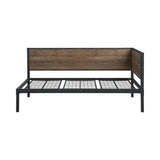 Getler Weathered Chestnut & Black Daybed - Ornate Home