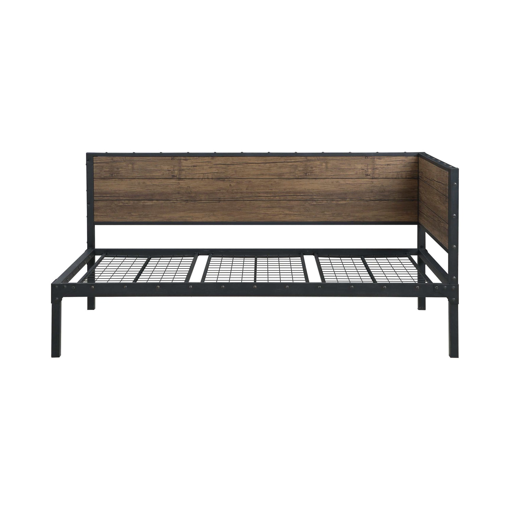 Getler Weathered Chestnut & Black Daybed - Ornate Home
