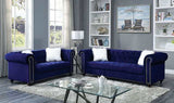 Giacomo Blue  Loveseat - Ornate Home