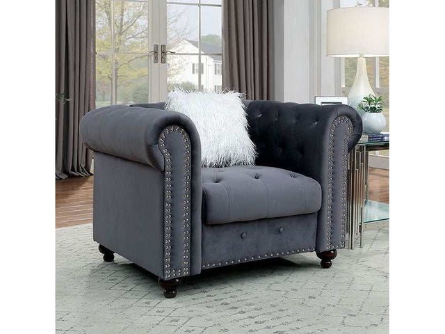 Giacomo Gray Chair - Ornate Home
