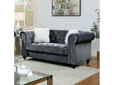 Giacomo Gray Loveseat - Ornate Home