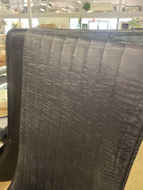 Gianna Black Faux Leather & Stainless Steel Side Chair (Set of 2) - Ornate Home