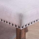 Gianna Rustic Oak & Ivory Dining Chair (Set of 2) - Ornate Home