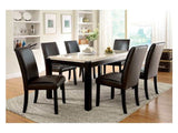 Gladstone Dark Walnut/Ivory Dining Table - Ornate Home