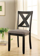 Glenham Brushed Black & Brown Dining Set / 5pc - Ornate Home