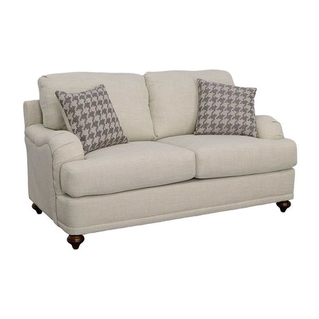 Glenn Light Grey Loveseat - Ornate Home