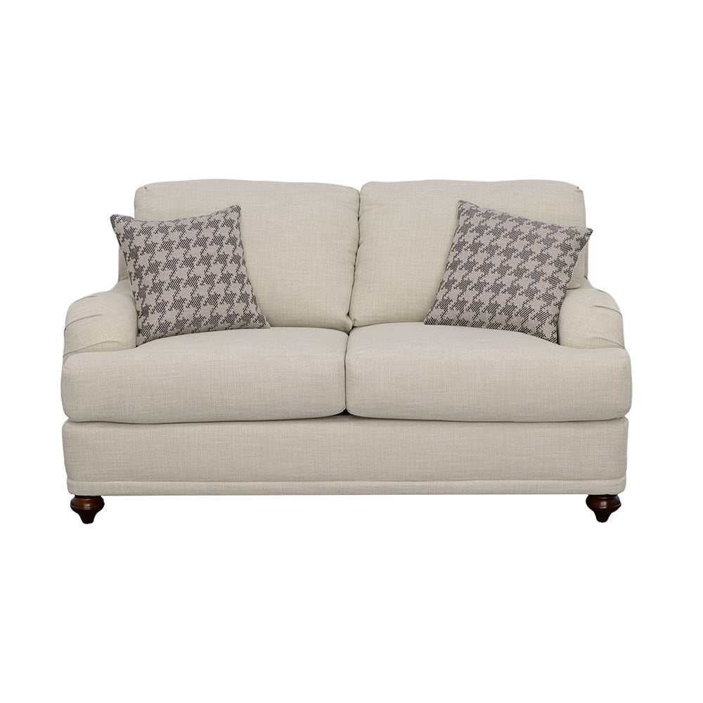 Glenn Light Grey Loveseat - Ornate Home