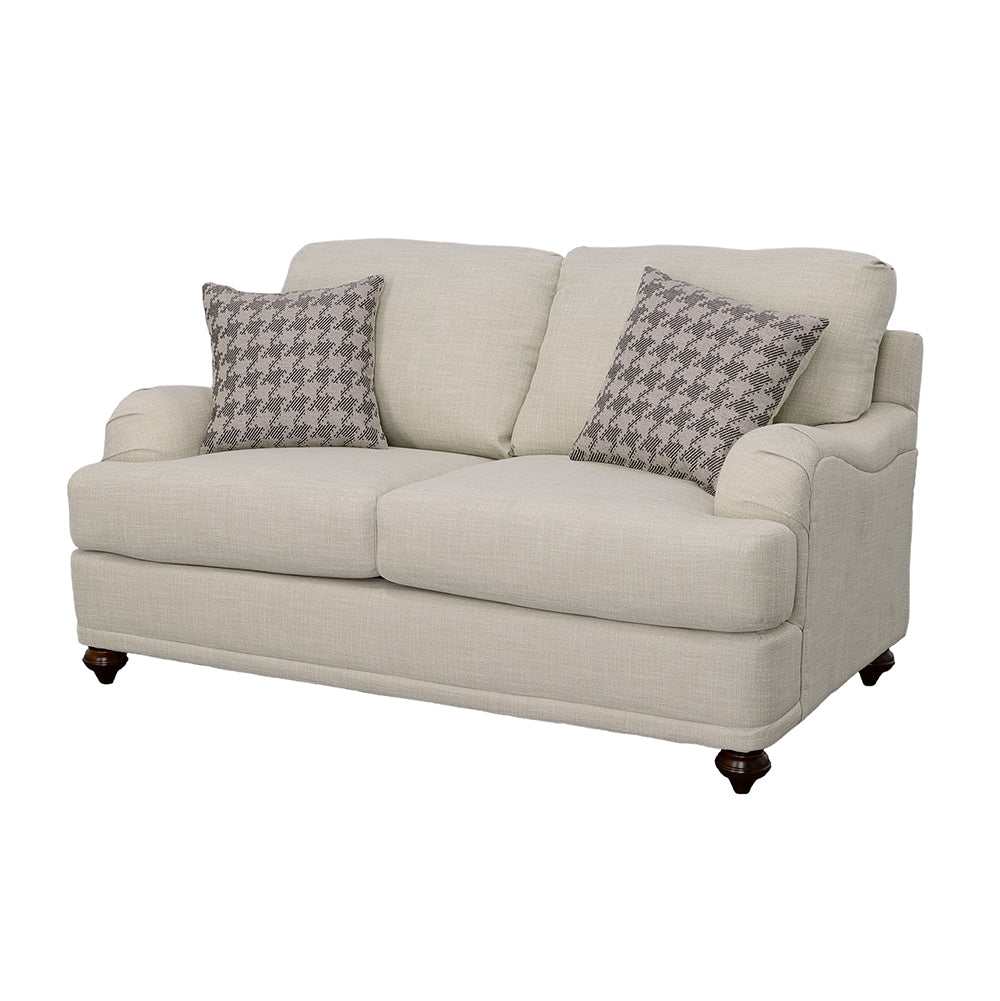Glenn Light Grey Loveseat - Ornate Home