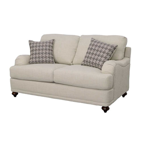 Glenn Light Grey Loveseat - Ornate Home