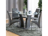 Glenview Gray/Chrome Dining Table - Ornate Home