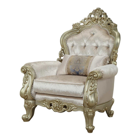 Gorsedd Cream & Antique White Armchair - Ornate Home